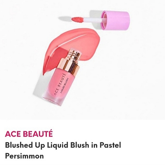 Ace Beaute Other - 🎉BUNDLE 3/$18🎉 ACE BEAUTE Blushed Up Liquid Blush in Pastel Persimmon
